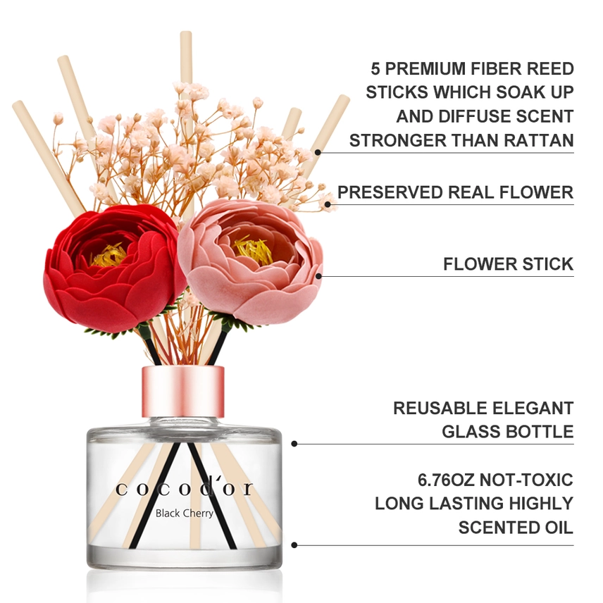 Diffusore Cocodor Camelia 200ml(6.7oz) Fragranza Ciliegia Nera