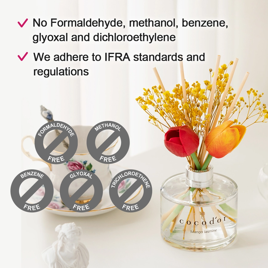 Cocodor Diffusore Tulipano 200ml (6.7oz) Fragranza Peonia Incantevole